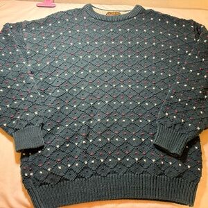 VTG Authentic Issue Patterned Crewneck Sweater